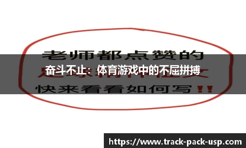 奋斗不止：体育游戏中的不屈拼搏